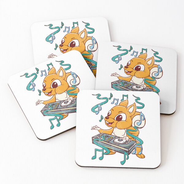 Artikelvorschau, Funny Squirrel DJ – Party Dance Club – Disk Jockey EDM-Musik entworfen und verkauft von IdealiftsArt.