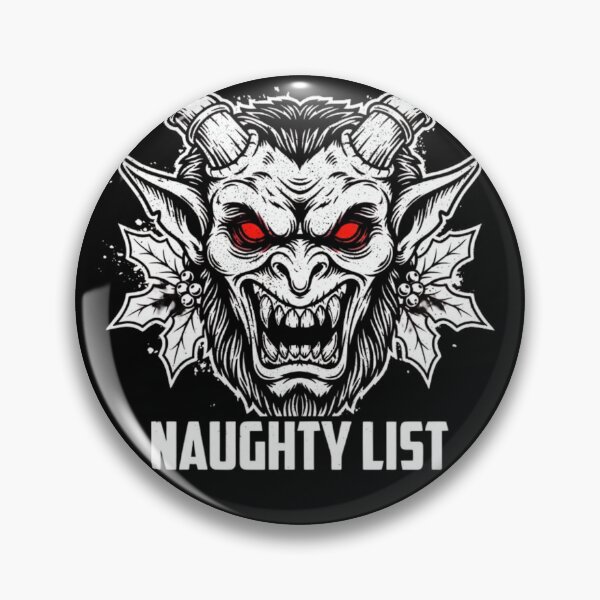 Item preview, Gothic Krampus Naughty List - Dark Holiday Streetwear designed and sold by wyzin39.