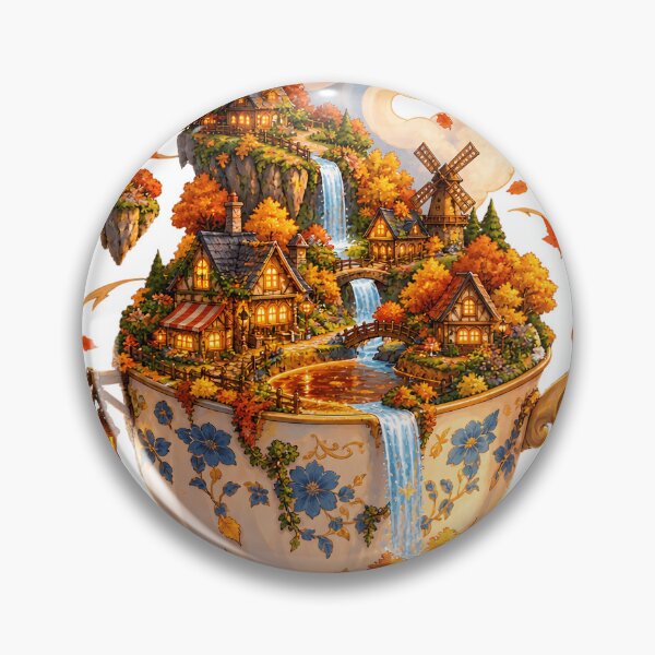 Item preview, Cozy Autumn Floating Teacup Fantasy Island designed and sold by Herodestroyer.