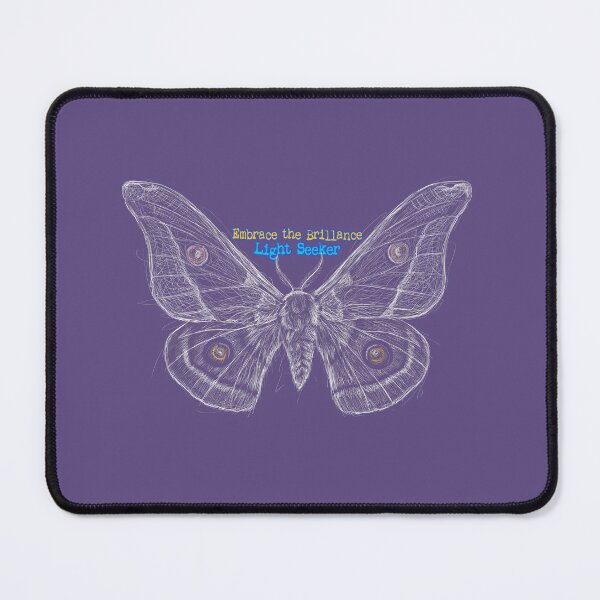 Item preview, Embrace the Brilliance - Light Seeker Moth Art designed and sold by BrainConstip.