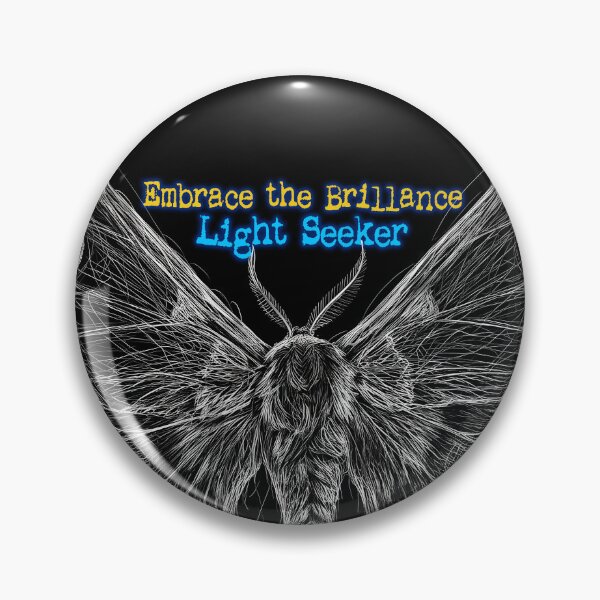 Item preview, Embrace the Brilliance - Light Seeker Moth Art designed and sold by BrainConstip.