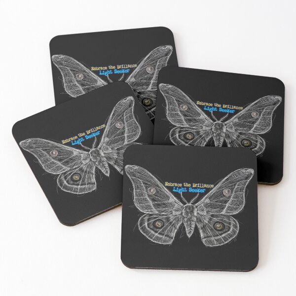 Item preview, Embrace the Brilliance - Light Seeker Moth Art designed and sold by BrainConstip.