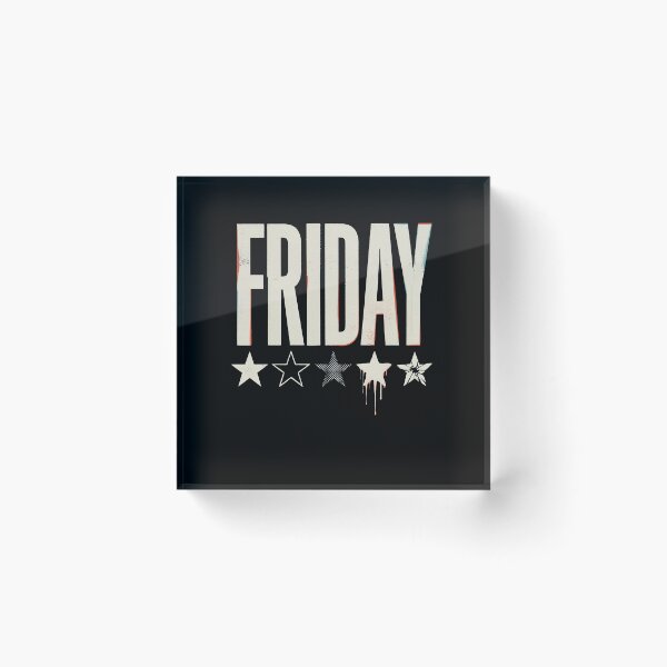 Item preview, Friday Retro Star Rating Funny Weekend Review designed and sold by Say It With Ink.