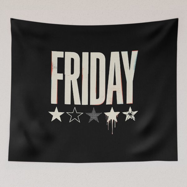 Item preview, Friday Retro Star Rating Funny Weekend Review designed and sold by Say It With Ink.