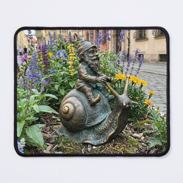 Item preview, Snail Gnome Art Print – Snail Lover Gift, Poland Travel Decor designed and sold by Purrfecta.