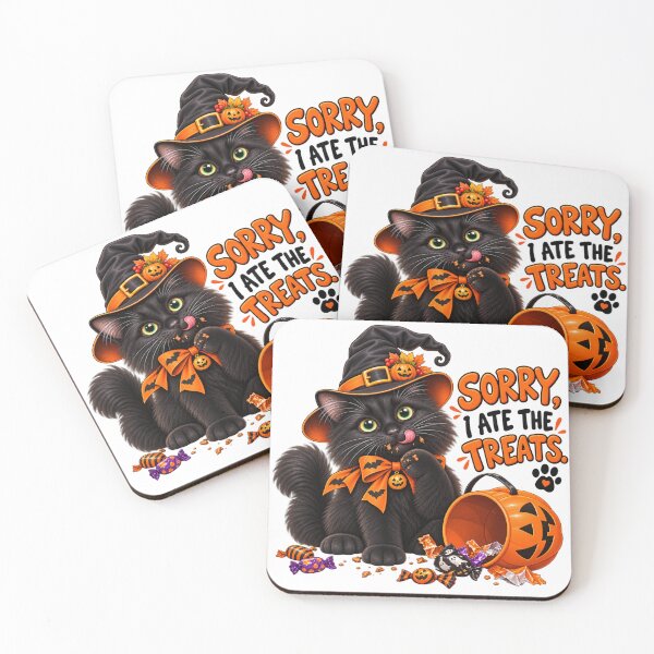 Item preview, Scary Treats with Floof – Halloween Cat designed and sold by lumar23.