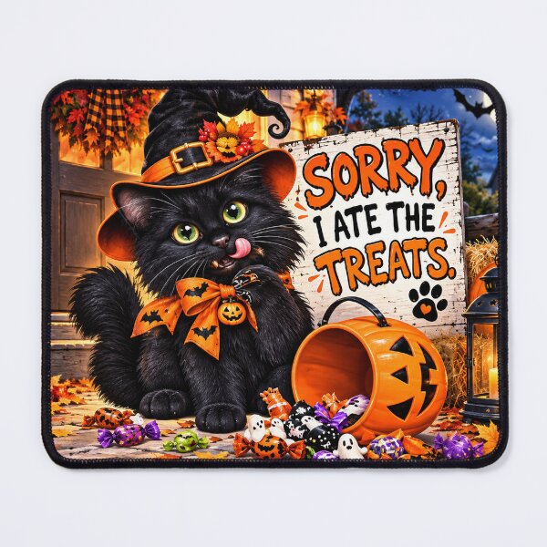 Item preview, Scary Treats with Floof – Halloween Cat designed and sold by lumar23.