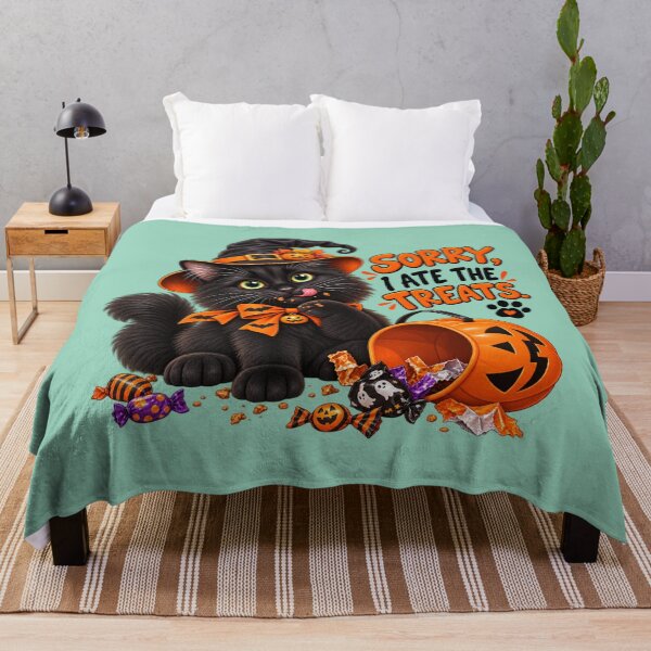 Item preview, Scary Treats with Floof – Halloween Cat designed and sold by lumar23.