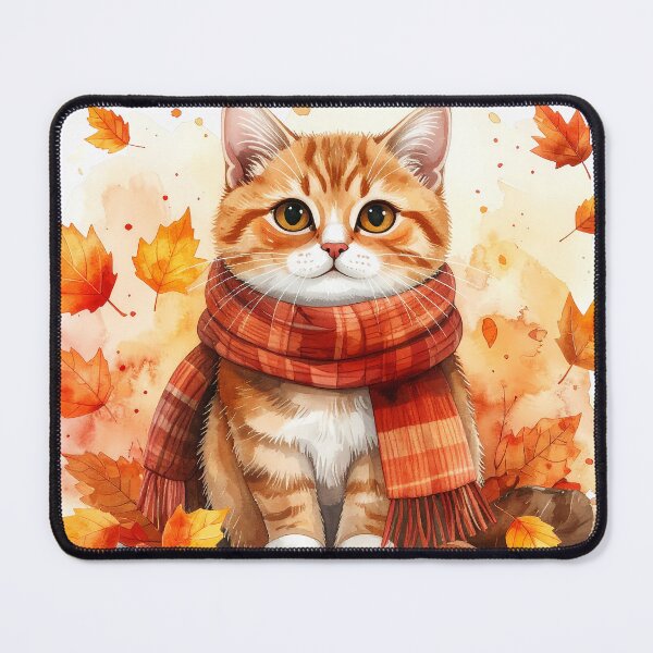 Item preview, Cozy Autumn Tabby Cat designed and sold by BetweenForms.