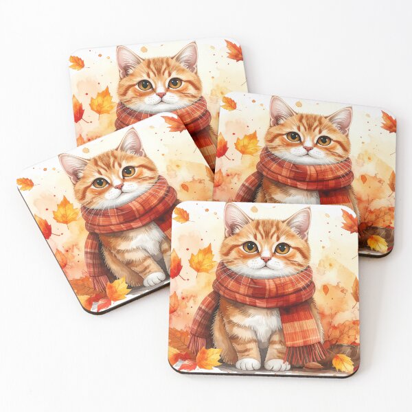 Item preview, Cozy Autumn Tabby Cat  designed and sold by BetweenForms.
