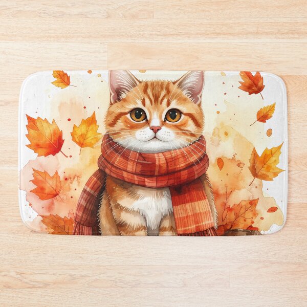 Item preview, Cozy Autumn Tabby Cat  designed and sold by BetweenForms.