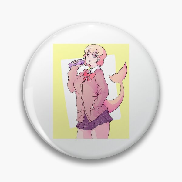 Item preview, Sherbet Drinking Soda Cute Shark Girl Anime Sticker designed and sold by IdealiftsArt.