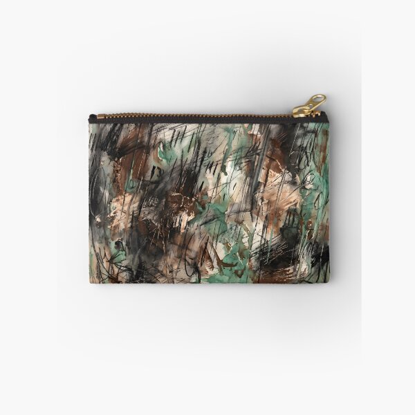 Item preview, Sage Rust Charcoal Abstract Painting designed and sold by ArtlightStudio.