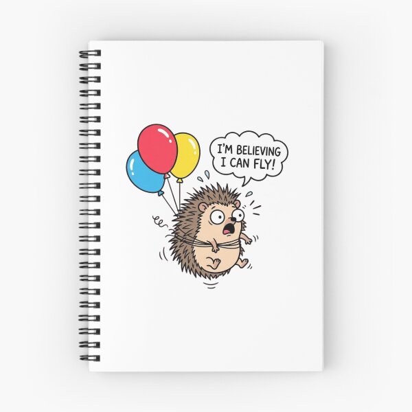 Item preview, Cute Hedgehog Flying With Balloons Dream Big Meme designed and sold by jeshands.