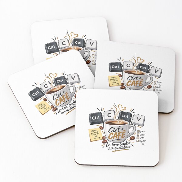 Item preview, Ctrl + C, Ctrl + V, Ctrl + Coffee – Office Humor & Coffee Lover designed and sold by Batirelle.