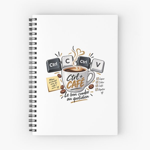 Item preview, Ctrl + C, Ctrl + V, Ctrl + Coffee – Office Humor & Coffee Lover designed and sold by Batirelle.