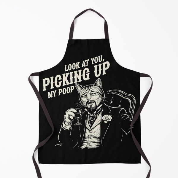 Item preview, Look At You Picking Up My Poop Funny Cat Meme designed and sold by Gaga de mon chat.