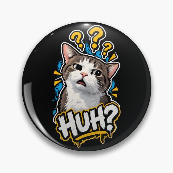 Item preview, Huh Cat Meme Funny Cute Kitty Kitten Lover Cats Memes designed and sold by DUMEJE.