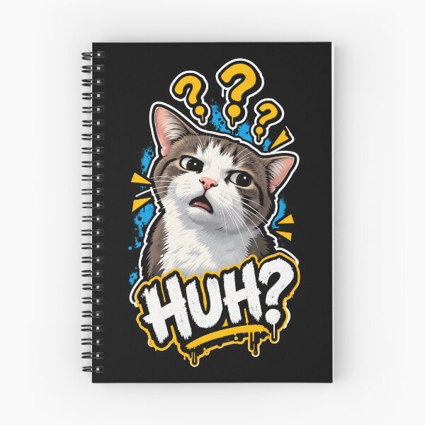 Item preview, Huh Cat Meme Funny Cute Kitty Kitten Lover Cats Memes designed and sold by DUMEJE.