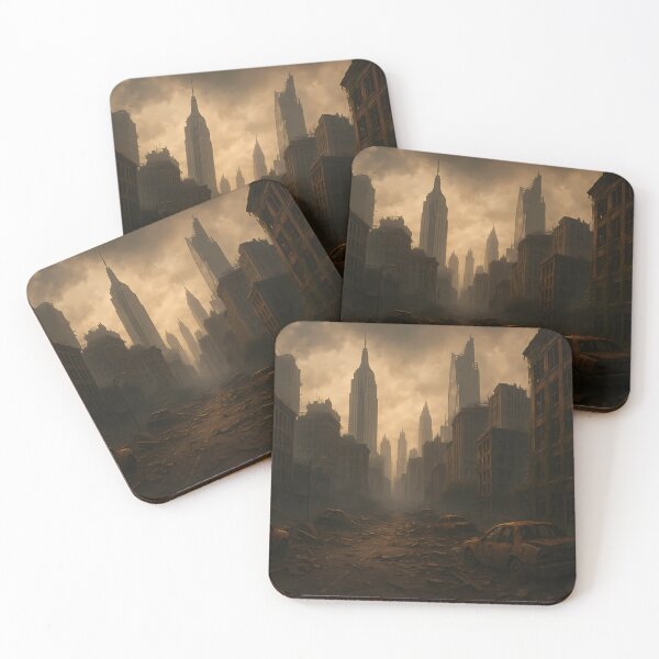 Item preview, Post-Apocalyptic New York City Skyline Ruins designed and sold by Cole's Design.