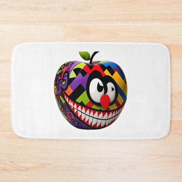 Item preview, Cartoon Frenzy Pop-Art Apple With A Shark Grin designed and sold by IdealiftsArt.