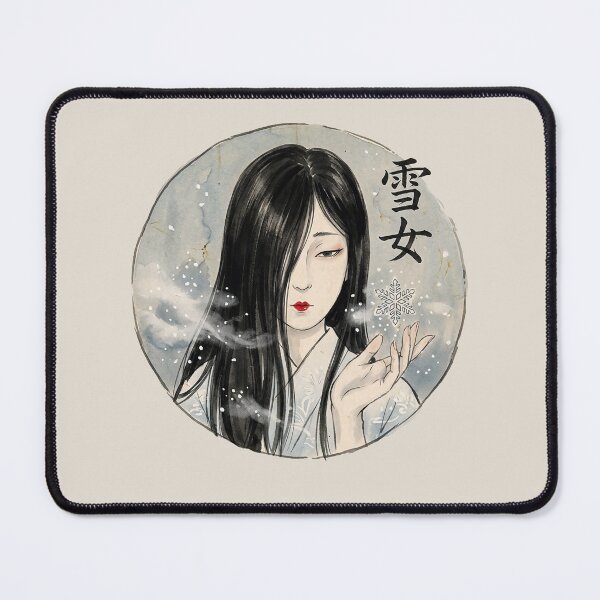 Item preview, Yuki Onna Japanese Snow Woman Vintage Yokai Art designed and sold by LinaValearte.