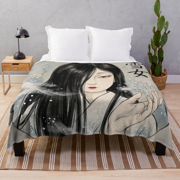 Item preview, Yuki Onna Japanese Snow Woman Vintage Yokai Art designed and sold by LinaValearte.