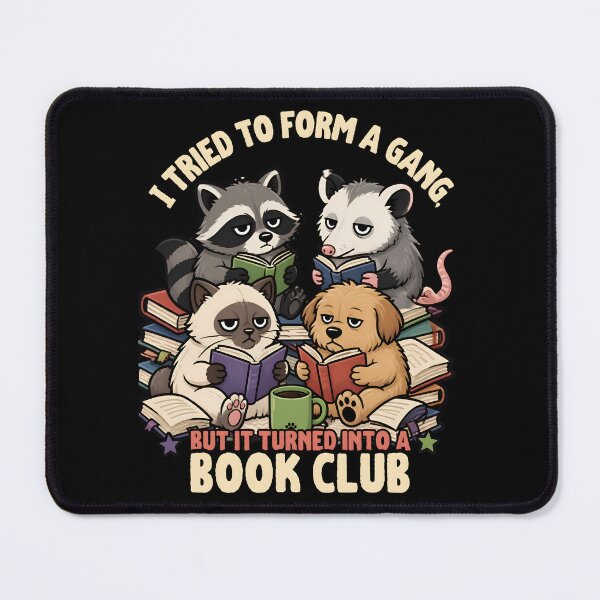 Item preview, I Tried To Form A Gang But It Turned Into A Book Club Funny Reading Gifts designed and sold by LeSoniPapaPrint.