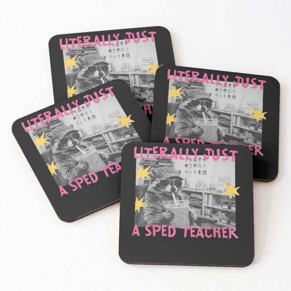 Item preview, Literally Just A Sped Teacher Raccoon designed and sold by leevekaArt.