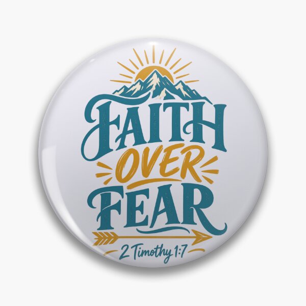 Item preview, Faith Over Fear Christian Encouragement designed and sold by PunchDrop.