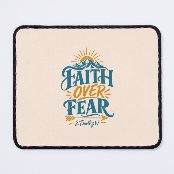 Item preview, Faith Over Fear Christian Encouragement designed and sold by PunchDrop.