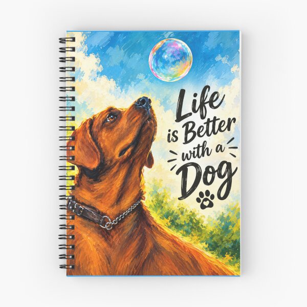 Item preview, Life Is Better With A Dog – Red Fox Labrador Retriever Art Print designed and sold by Evelashop.