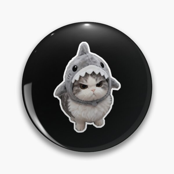 Item preview, Angry Cat Shark Mode designed and sold by IdealiftsArt.