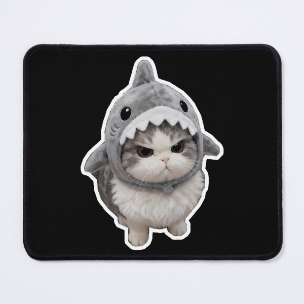 Item preview, Angry Cat Shark Mode designed and sold by IdealiftsArt.