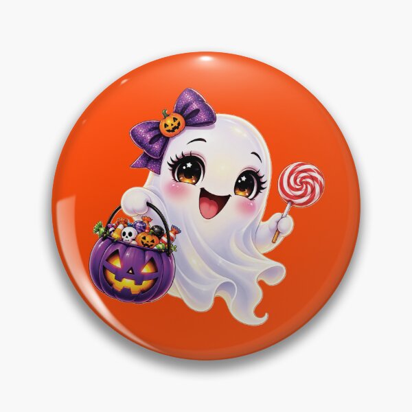 Item preview, Cute Halloween Ghost with Candy designed and sold by Arlinda's Flavour.