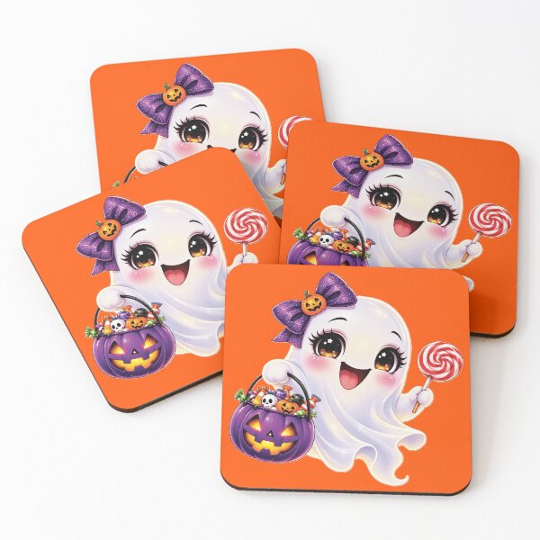 Item preview, Cute Halloween Ghost with Candy designed and sold by Arlinda's Flavour.
