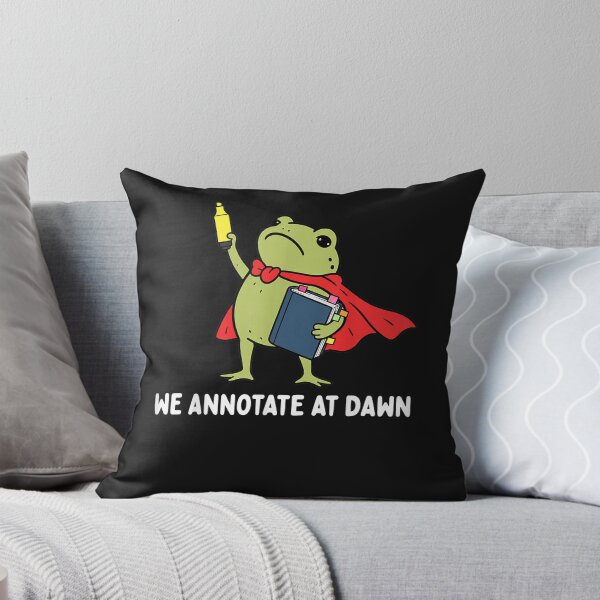 Item preview, We Annotate At Dawn English Teacher Funny Frog Reader  designed and sold by ArtByimamS.