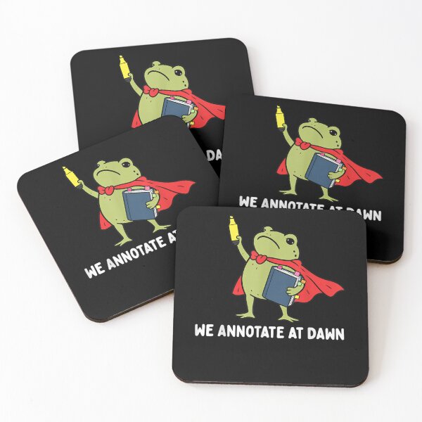 Item preview, We Annotate At Dawn English Teacher Funny Frog Reader  designed and sold by ArtByimamS.