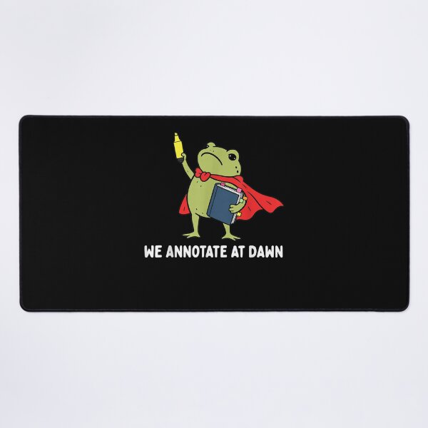 Item preview, We Annotate At Dawn English Teacher Funny Frog Reader designed and sold by ArtByimamS.