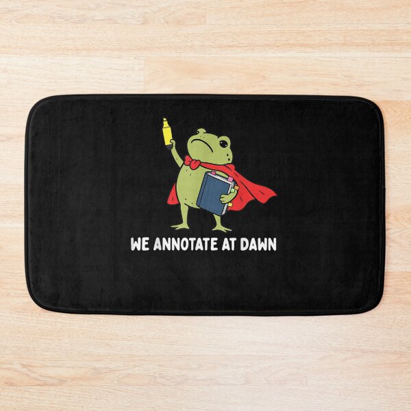 Item preview, We Annotate At Dawn English Teacher Funny Frog Reader  designed and sold by ArtByimamS.
