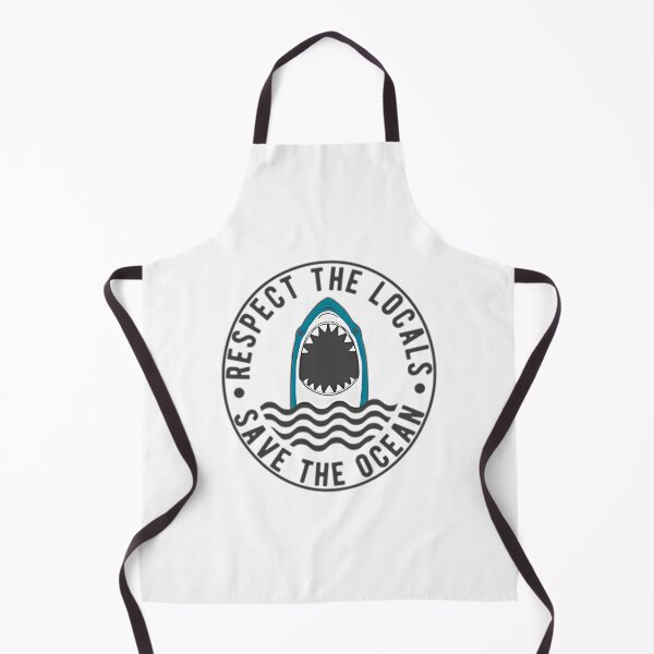 Item preview, Vintage Surf Sticker Respect The Locals Shark designed and sold by IdealiftsArt.