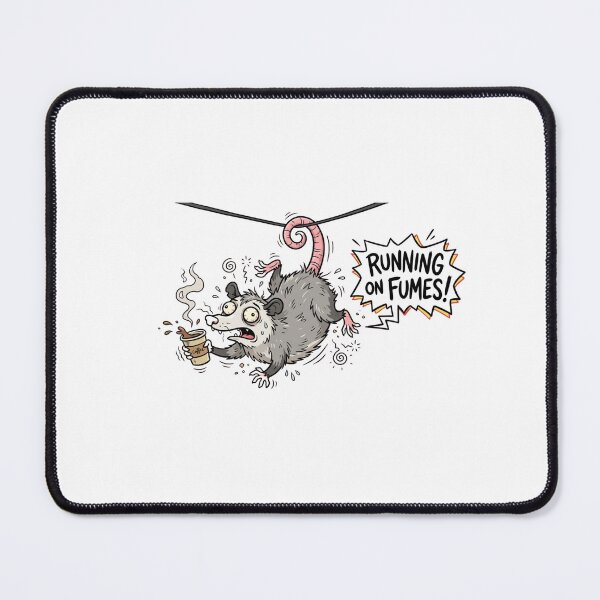 Item preview, Funny Opossum Running On Fumes Coffee Meme designed and sold by jeshands.