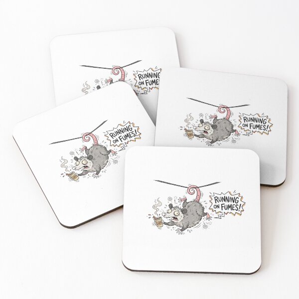 Item preview, Funny Opossum Running On Fumes Coffee Meme designed and sold by jeshands.