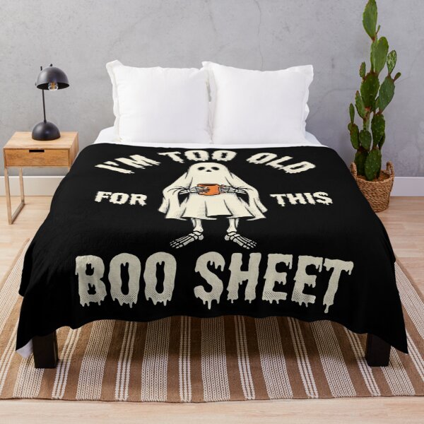 Item preview, keleton Ghost Coffee Too Old For This Boo Sheet designed and sold by MizoX7.