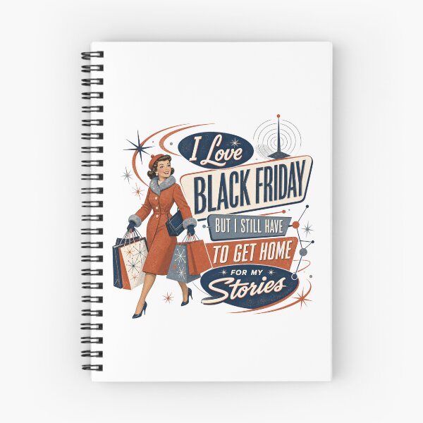 Item preview, Retro Black Friday Shopping Soap Opera Humor designed and sold by SpEnMa-Holidays.