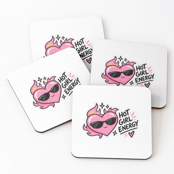 Item preview, Hot Girl Energy Heart Sticker designed and sold by ammi.