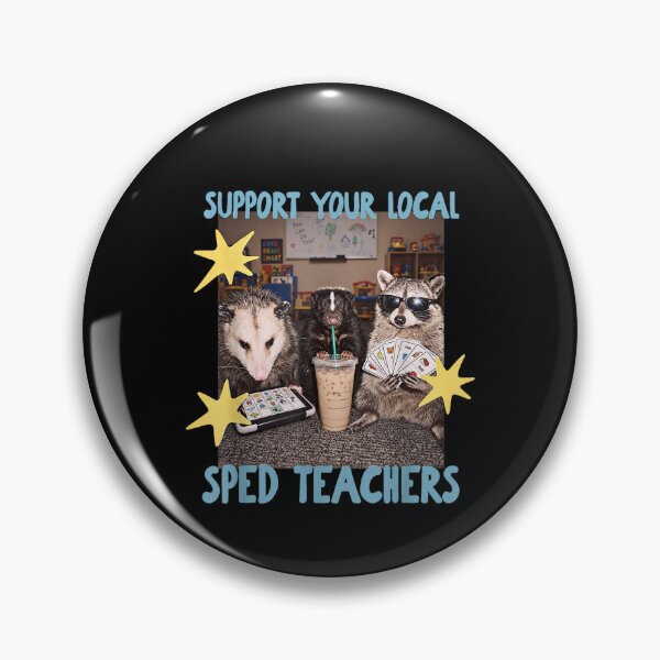 Item preview, Support Your Local SPED Teacher Raccoon  designed and sold by leevekaArt.