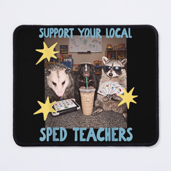 Item preview, Support Your Local SPED Teacher Raccoon designed and sold by leevekaArt.