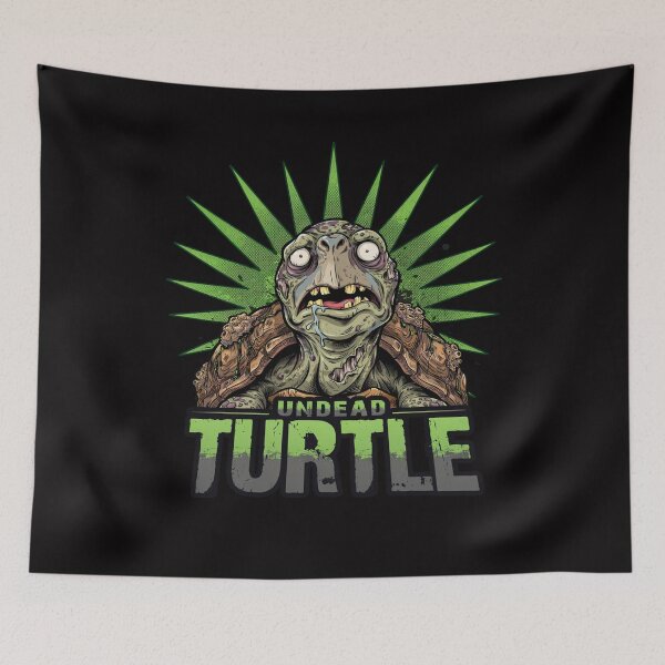 Item preview, Turtle Undead Creature Zombie Creepy Horror Tortoise designed and sold by OurFunnyDesigns.