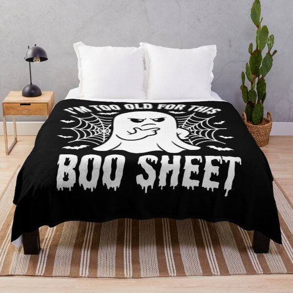 Item preview, Thinking Ghost Spiderweb Too Old For This Boo Sheet designed and sold by MizoX7.
